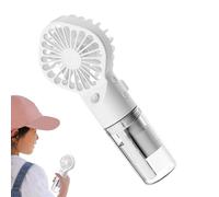 Ventilateur humidificateur portable - Ventilateurs humidificateurs portables, ventilateurs brumisateurs, petits ventilateurs rechargeables | 4 vitesses réglables, longue durée de vie, design de