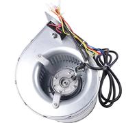 Ventilateur industriel centrifuge, débit d'air de 840 m³/h, vitesse de rotation de 1300 tr/min, puissance de 300 W, argenté