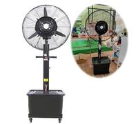 Ventilateur Industriel extérieur, Ventilateur de pulvérisation piédestal oscillaire de 11 gallons, Hauteur réglable pour Le Patio, la Maison, la Serre - 22 Pouces, Solution de Refroidissement idéale