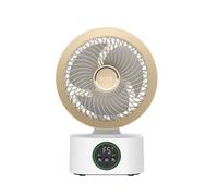 KYF Ventilateur Intelligent Portable Ultra Silencieux Rechargeable avec Contrôle Vocal Double Éclairage Nocturne et Aromathérapie Intégrée 5 Vitesses Oscillation 100° 40 dB