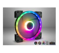 Inter-Tech Ventilateur de boîtier 88885539 14 cm Noir RGB 1 pièce