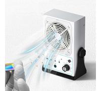 Ventilateur ioniseur antistatique, ventilateur électrostatique de paillasse, puissance éolienne réglable, portée effective 40 cm x 90 cm, idéal pour l'impression, l'emballage et la pulvérisation de