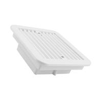 Ventilateur latéral résistant aux intempéries 24 V pour camping-cars et remorques - ABS blanc 3000 tr/min - Maille d'échappement 175 x 155 mm - Boîtier découpé (205 x 185 x 68 mm)