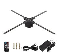 Ventilateur LED Holographic Display 3D, 60 Cm 820 Perles de Lampes, Contrôle de L'Application, Démarrage Rapide pour Le Centre Commercial KTV Airport Bank Tech Center, Large