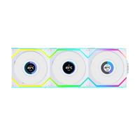 Ventilateur - LIANLI - Uni Fan SL 120 - ARGB Wireless - Écran LCD - 120 mm - Blanc