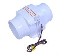 Ventilateur linéaire électrique 10,2 cm DC 12 V 24 V 270 CFM, silencieux | Ventilateur marin silencieux de 270 CFM, 10,2 cm CC 12 V/24 V avec moteur sans balais pour moteur de cale de bateau