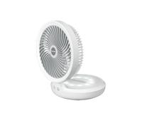 Macom Ventilateur de table 990 – sans fil rechargeable USB, diamètre 19 cm – Blanc