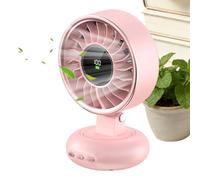 Ventilateur magnétique portable pliable et rechargeable Affichage numérique | Petit ventilateur magnétique pour bureau, salle de bain, camping-car, dortoir, bateau de croisière, exercice, plage, voyage