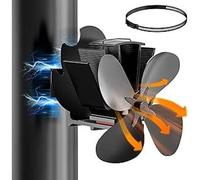 Ventilateur magnétique pour poêle, ventilateur de cheminée silencieux alimenté par la chaleur, pour poêles à bois, brûleurs à bûches, chemin