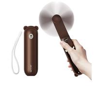 Ventilateur manuel - JISULIFE - Life8 Plus (F8X) - Portable - 4500 mAh - Marron