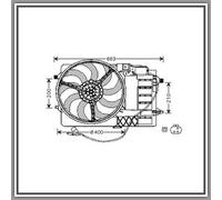 Prasco Moteur de ventilateur MN304F001