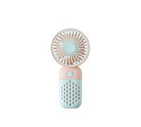 Ventilateur, Mini Ventilateur Portable créatif USB Rechargeable muet Petit étudiant Refroidissement de Voyage en Plein air(Rose)