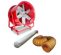 Ventilateur mobile MV600R3 avec tuyau et sac filtrant MW Tools MV600R3SET