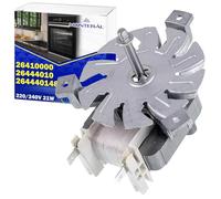 Ventilateur Moteur Convection pour Four 21W 220/240V 50/60Hz Code Original 264100004 264440102 264440148 pour Beko pour Blomberg pour Leisure C00911430 pour Whirlpool - Garantie de 10 Ans - MONTERAL