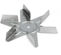 Ventilateur moteur four ventilé universel en aluminium. 6 pales, Ø150 mm, hauteur 20 mm.