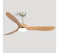 Ventilateur muet à 3 vitesses pour chambre à coucher, ventilateur de plafond à distance, ventilateur de plafond à LED à intensité variable avec lumière, salon, salle à manger, plafonniers, éclairage