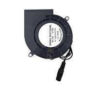 Ventilateur multifonction 12 V sans balais avec roulements à billes de 97 mm, grille d'aération centrifuge pour poêle de barbecue