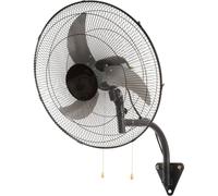 Ventilateur mural 49 cm - Ventilateur oscillant 4650 CFM - 3 vitesses - Ventilateur commercial & privé pour le refroidissement d'entrepôts, de serres, d'ateliers, de terrasses et de caves - Noir