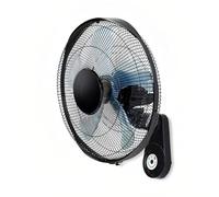 Ventilateur mural 55 W avec 3 vitesses, minuterie et télécommande, ventilateur oscillant à montage mural, 45 cm, facile à installer, idéal pour la maison, la chambre, la salle de sport et le bureau
