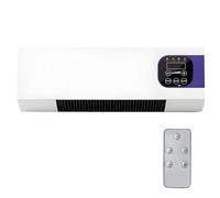 Ventilateur Mural Avec Télécommande,Portable Climafy avec Télécommande,Climatiseur Mural Réversible Split,Sans Unité Extérieure,Température Constante Intelligente, pour la Maison Ou Le Bureau (D)