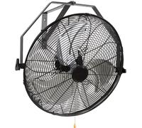 Ventilateur mural étanche 57 cm - Ventilateur commercial oscillant à 3 vitesses - 4150 CFM - Idéal pour l'entrepôt, la serre, l'atelier et la terrasse - Noir