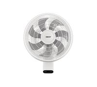 Fanelite - Ventilateur mural FW40-DC - Moteur DC - Diamètre 40 cm - 7 vitesses - Oscillant ou fixe - 28W - Silencieux Blanc