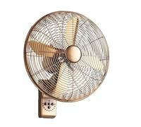 Ventilateur Mural Industriel Avec Télécommande 220 V - Oscillation À 90° - 3 Vitesses - Débit D'air Élevé - Ventilador De Pared Pour Gym, Entrepôts, Garage, Magasin, Atelier(Bronze)