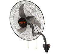 Ventilateur Mural Industriel-VEVOR-49cm-oscillant-3 Vitesses, 4650 CFM-Refroidissement Entrepôt, Serre, Atelier, Terrasse-Noir