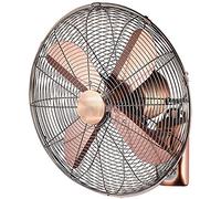 Ventilateur Mural Mur Wall Retro Electric Van sur Industrial Wall Home Restaurant se balançant secouant sa Grosse tête (Couleur: Or, Taille: 18 Pouces)