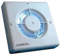 Ventilateur mural ou plafonnier Manrose - XF100LV - 100 mm x 10,2 cm - 12 V SELV pour salle de bain