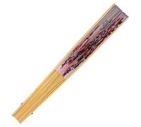 Ventilateur Mural Pliant Extra-large 0,9m en Papier Bambou, Décor Chinois