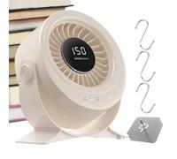 Ventilateur mural rechargeable à faible bruit avec 150 vitesses, pour bureau, salle à manger, table d'ordinateur, sieste, étudiants, adolescents, adultes, garçons et filles