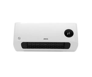 Ventilateur mural réversible Chauffage Soufflant 2000W Télécommande Écran LED Chaud/Froid Minuteur hebdomadaire 3 modes Jocca