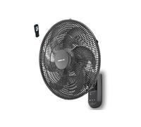 - Ventilateur mural W1860-RPG - Hélice 45 cm - 3 vitesses - télécommande - Minuterie - Grilles et hélice plastiques - Oscillant ou fixe