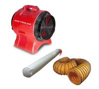 Ventilateur MV300PP avec tuyau et sac filtrant MW Tools MV300PPSET