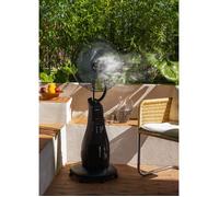 CREATE / AIR MIST/Ventilateur brumisateur oscillant noir/Ultra-silencieux, ventilateur et humidificateur, brumisateur à vibration ultrasonique, 3 vitesses, roulettes multidirectionnelles, 90W