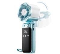 Ventilateur nébuliseur - pliable 2 modes puissants | ventilateur nébuliseur à main de voyage, pour hommes femmes, jeunes adolescents et adultes, bureau et camping, voyage sur route et plage
