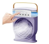 Ventilateur nébuliseur portable - Refroidissement personnel avec nébuliseur | 3 vitesses Réservoir d'eau 600 ml Refroidisseur d'air pour l'été méditation Yoga Camping pique-nique plage