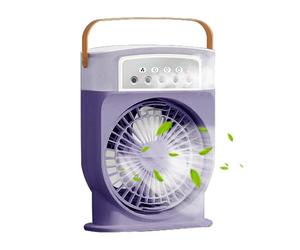 Ventilateur nébuliseur portable | Refroidissement personnel avec nébuliseur, 3 vitesses Réservoir d'eau 600 ml Refroidisseur d'air pour l'été méditation Yoga Camping pique-nique plage