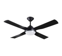 Ventilateur noir avec 4 pales et leds Lucci air 213139
