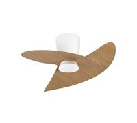 Ventilateur ONA blanc/bois