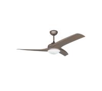 Orbegozo Ventilateur de plafond avec lumière et télécommande 3 pales 105 cm marron - CP93105