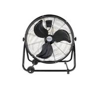 Orbegozo PWT 3061 Power Fan professionnel - Ventilateur industriel, 150 W, 3 vitesses, hélice de 60 cm de diamètre, roues de transport, noir