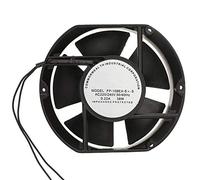 Ventilateur Ordinateur, FP-108EX S1-S AC220V 38W Ventilateur PC Ventilateur Axial AC Ventilateur de Refroidissement à Roulement à Billes Ovale Ventilateur Radiant pour Ordinateur