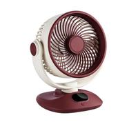 Ventilateur oscillant portable, appareil à batterie rechargeable, petit ventilateur de bureau silencieux, appareil de refroidissement d'air sans fil pour chambre à coucher, cuisine, salle de bain