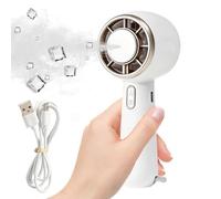 Ventilateur Palm Breeze, mini refroidisseur de vent, souffleur d'air de poche, recharge USB à trois vitesses, sangle à crochet pliable, voyage, camping, plage, vacances, sport, travail, concert, rando