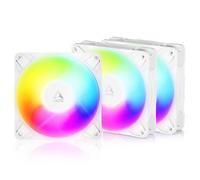 Ventilateur PC 120 mm - ARCTIC - Flux d'air inversé - Blanc - PWM 500-3000 rpm - 3 pièces - 12x12x2.7 cm