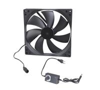 Ventilateur PC - 180 x 180 x 25 mm - Ventilateur d'extraction avec Contrôleur de Vitesse pour Refroidissement DC 12 V - Pour boîtier d'ordinateur pour refroidir le boîtier - CPU - Radiateurs
