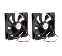 Ventilateur PC 2PCS, DC 12V Ventilateur 12 CM, 12025 Silencieux