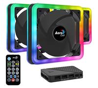 Lot de 3 Ventilateurs de boitier AeroCool Edge 14 Pro RGB 14cm (Noir)